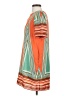 Yumi 100% Polyester Graphic Orange Casual Dress Size 2 - photo 5