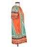 Yumi 100% Polyester Graphic Orange Casual Dress Size 2 - photo 4