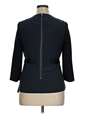 HD in Paris 3/4 Sleeve Silk Top (view 2)