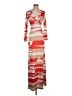 Unbranded Stripes Red Casual Dress Size S (estimated) - photo 1