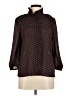 FRAME Polka Dots Black Brown 3/4 Sleeve Blouse Size M - photo 1
