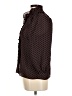 FRAME Polka Dots Black Brown 3/4 Sleeve Blouse Size M - photo 5