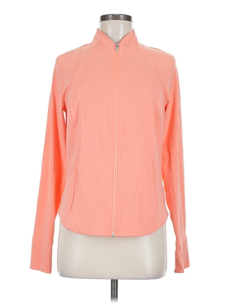 Pre-owned Athleta Track Jacket In Orange