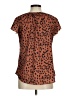 SimpleFun 100% Polyester Brown Short Sleeve Blouse Size M - photo 2