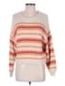 Billabong 100% Cotton Stripes White Pullover Sweater Size M - photo 1