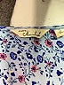 Caffé Marrakesh 100% Rayon Blue 3/4 Sleeve Blouse Size M - photo 7