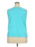 Woman Within 100% Cotton Solid Teal Active Tank Size 18 (L) - photo 2