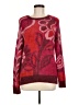 T Tahari 100% Nylon Floral Red Pullover Sweater Size M - photo 1