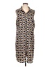 CAbi Print Blue Casual Dress Size L - photo 1