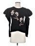 BCBGMAXAZRIA Floral Black Wool Pullover Sweater Size S - photo 1
