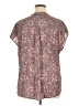 Torrid Floral Purple Short Sleeve Blouse Size 1X Plus (1) - photo 2