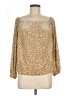 Assorted Brands Gold 3/4 Sleeve Blouse Size M - photo 1