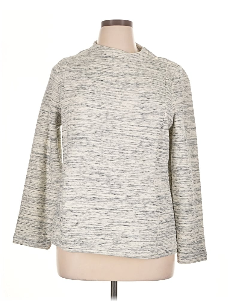 Pre-owned T By Talbots Pullover Sweater In Gray