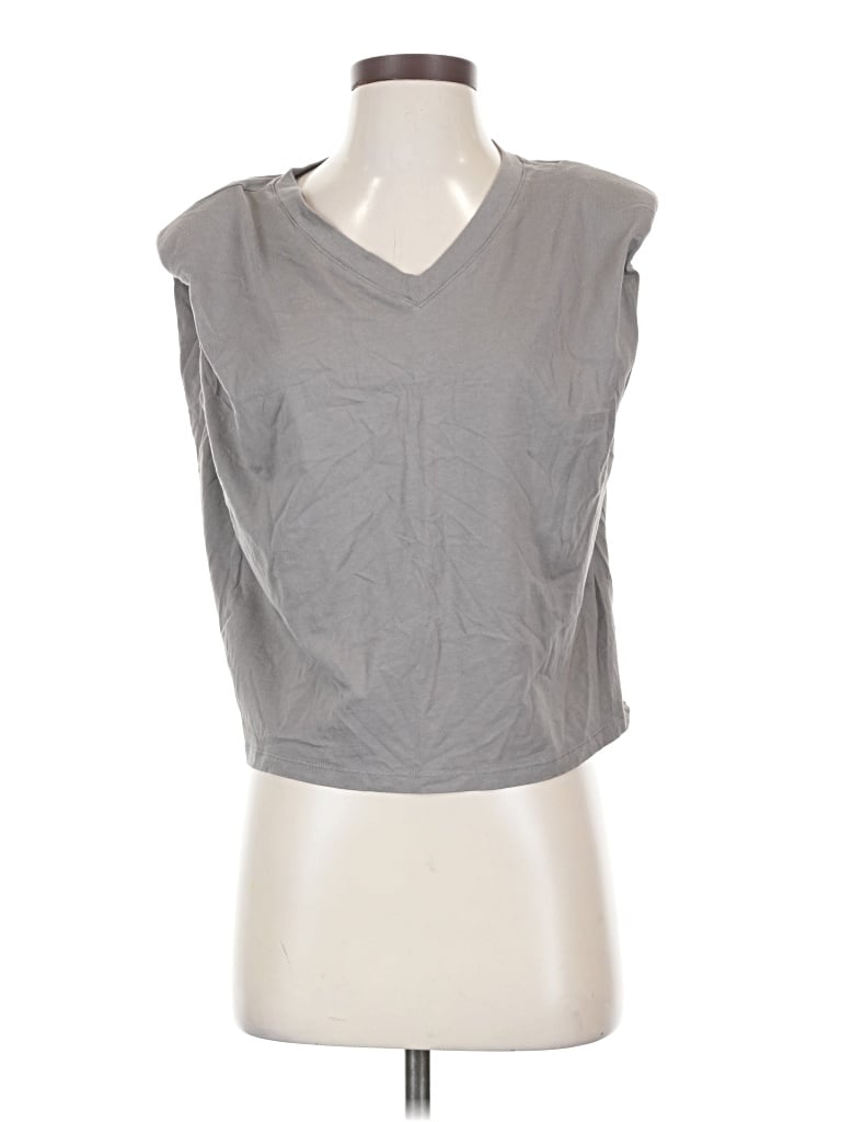 Pre-owned Babaton Sleeveless T-shirt In Gray