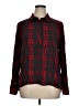 CAbi 100% Rayon Plaid Red Long Sleeve Button-Down Shirt Size XL - photo 1