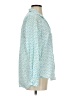 Grayson 100% Cotton Polka Dots Teal Long Sleeve Blouse Size Sm (2) - photo 4