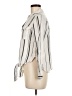 Harper Stripes Ivory Long Sleeve Blouse Size M - photo 5