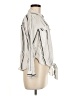 Harper Stripes Ivory Long Sleeve Blouse Size M - photo 4