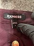 Express 100% Polyester Burgundy Long Sleeve Blouse Size S - photo 7