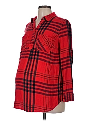Liz Lange Maternity for Target Long Sleeve Button-Down Shirt (view 1)