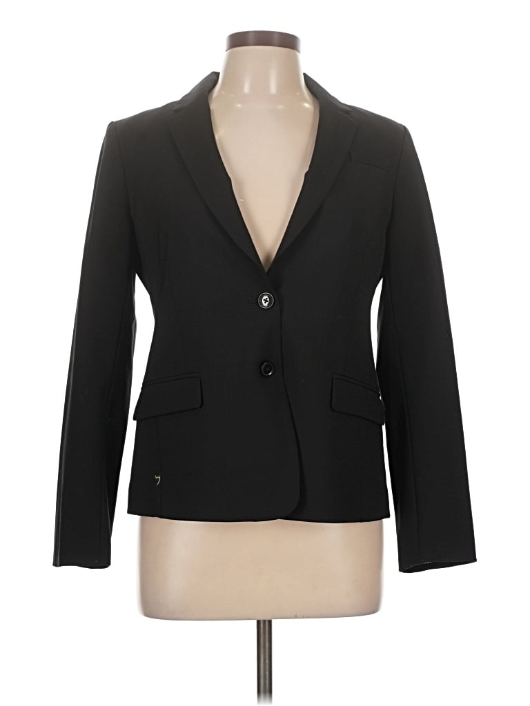 Pre-owned Banana Republic Wool Blazer Jacket In Black