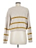 Chic Happens Stripes Tan Pullover Sweater Size M - photo 2