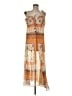 Unbranded Print Orange Casual Dress Size M (estimated) - photo 1