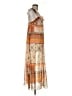 Unbranded Print Orange Casual Dress Size M (estimated) - photo 4