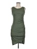 Leith Solid Green Casual Dress Size M - photo 1