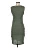 Leith Solid Green Casual Dress Size M - photo 2