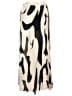 Shein 100% Polyester Animal Print Ivory Casual Skirt Size 12 - photo 1