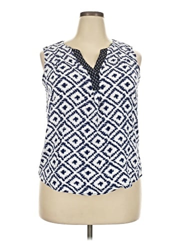 Skies Are Blue Sleeveless Blouse (view 1)