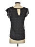 Papermoon 100% Polyester Black Short Sleeve Blouse Size S - photo 2