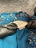 Elan 100% Polyester Blue Teal Long Sleeve Blouse Size M - photo 7