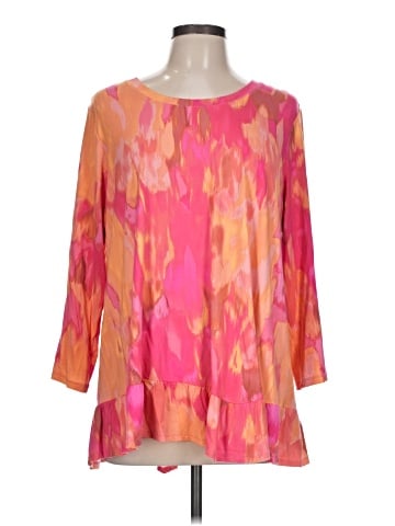 LOGO by Lori Goldstein Long Sleeve Top (view 1)