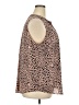 41Hawthorn 100% Polyester Animal Print Brown Sleeveless Blouse Size 2X - photo 4
