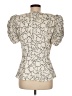 Liz Roberts 100% Polyester Ivory Short Sleeve Blouse Size 8 - photo 2