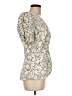 Liz Roberts 100% Polyester Ivory Short Sleeve Blouse Size 8 - photo 4