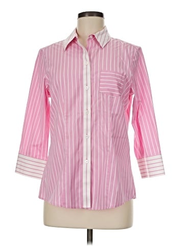 Foxcroft 3/4 Sleeve Button-Down Shirt (view 1)
