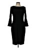Calvin Klein Solid Black Cocktail Dress Size 10 - photo 1