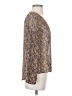Final Touch 100% Polyester Brown Long Sleeve Blouse Size S - photo 4