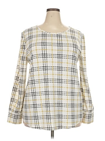 Ann Taylor Factory Long Sleeve Blouse (view 1)