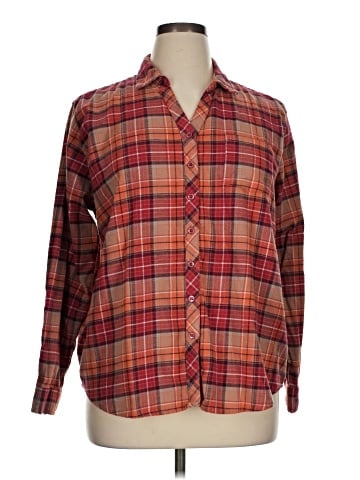 Weatherproof Long Sleeve Button-Down Shirt (view 1)