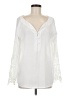 Lumiere Ivory Long Sleeve Blouse Size M - photo 1