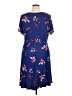 Evri Print Blue Casual Dress Size 1X - photo 2