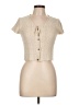Unbranded Tan Short Sleeve Top Size L - photo 1