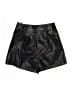 Doe & Rae Metallic Solid Black Shorts Size S - photo 2