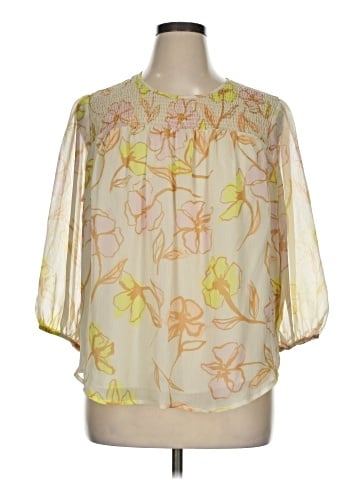 Evri 3/4 Sleeve Blouse (view 1)