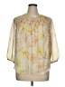 Evri 100% Polyester Yellow 3/4 Sleeve Blouse Size 0X - photo 1