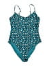 Unbranded Animal Print Teal One Piece Swimsuit Size M (estimated) - photo 1